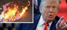 Trump Orders Jail For Flag Burning, Challenging Free Speech Rights