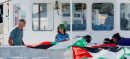 Gaza Aid Flotilla Boat Engulfed In Flames After Israeli Drone Strike
