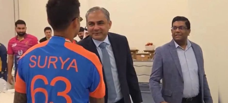 Indian Captain Criticized for Shaking Hands with Mohsin Naqvi