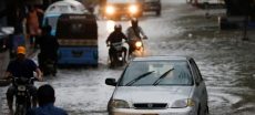Heavy Rain Causes Big Traffic Jams in Karachi
