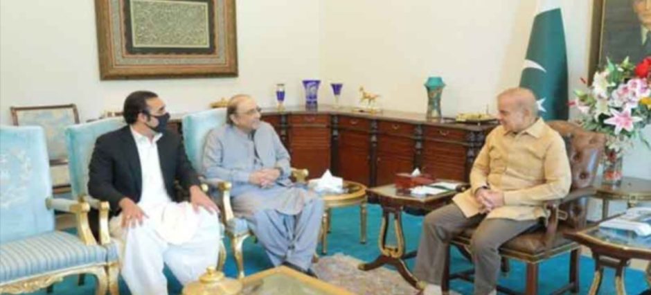 Zardari, Shehbaz, Bilawal Discuss AJK Government Formation