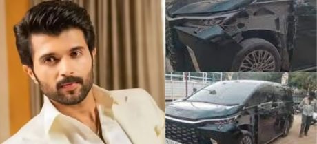 Vijay Deverakonda Involved In Car Accident Near Hyderabad (1)