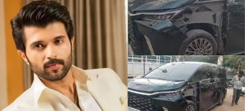 Vijay Deverakonda Involved In Car Accident Near Hyderabad (1)