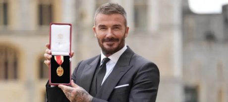 David Beckham Knighted for Services to Sport and Charity