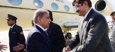 PM Shehbaz Sharif Arrives in Karachi for Daylong Visit
