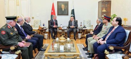 Pakistan PM and Jordan’s King Hold Talks on Gaza Crisis, Regional Peace