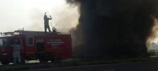 Fire on Coal-Loaded Truck Injures 16 on Quetta Highway