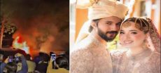 Netizens React As Car Catches Fire At Rebeka Khan Wedding