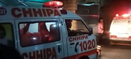 Six Injured as Car Bursts Into Flames During LPG Refilling in Karachi