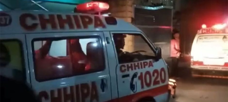 Six Injured as Car Bursts Into Flames During LPG Refilling in Karachi