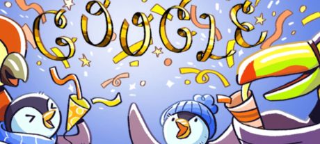 New Year's Google Doodle Blends Party Spirit With Global Cheers