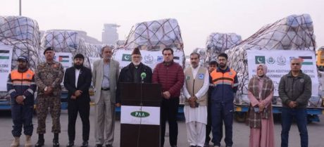 Pakistan Delivers 100 Tons of Tents to Gaza