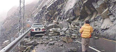 Landslides Block Karakoram Highway as Rain, Snow Hit Gilgit