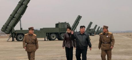 North Korea Leader Kim Jong Un Oversees Multiple Rocket Launcher Test