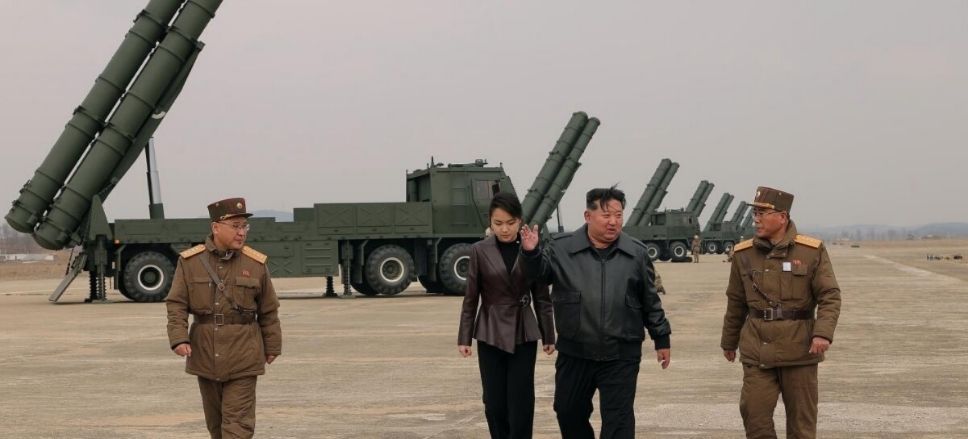 North Korea Leader Kim Jong Un Oversees Multiple Rocket Launcher Test