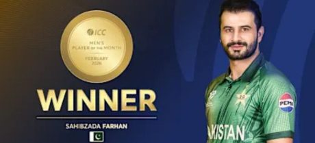 Sahibzada Farhan Wins ICC Player of the Month Award