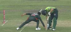 Salman Ali Agha Out in Strange Incident vs Bangladesh