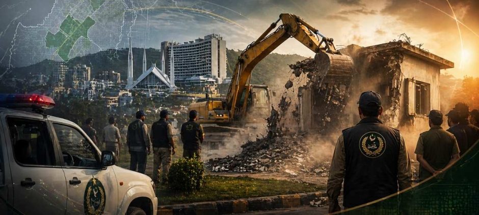 FC Camp Office Demolished in Islamabad Anti-Encroachment Drive
