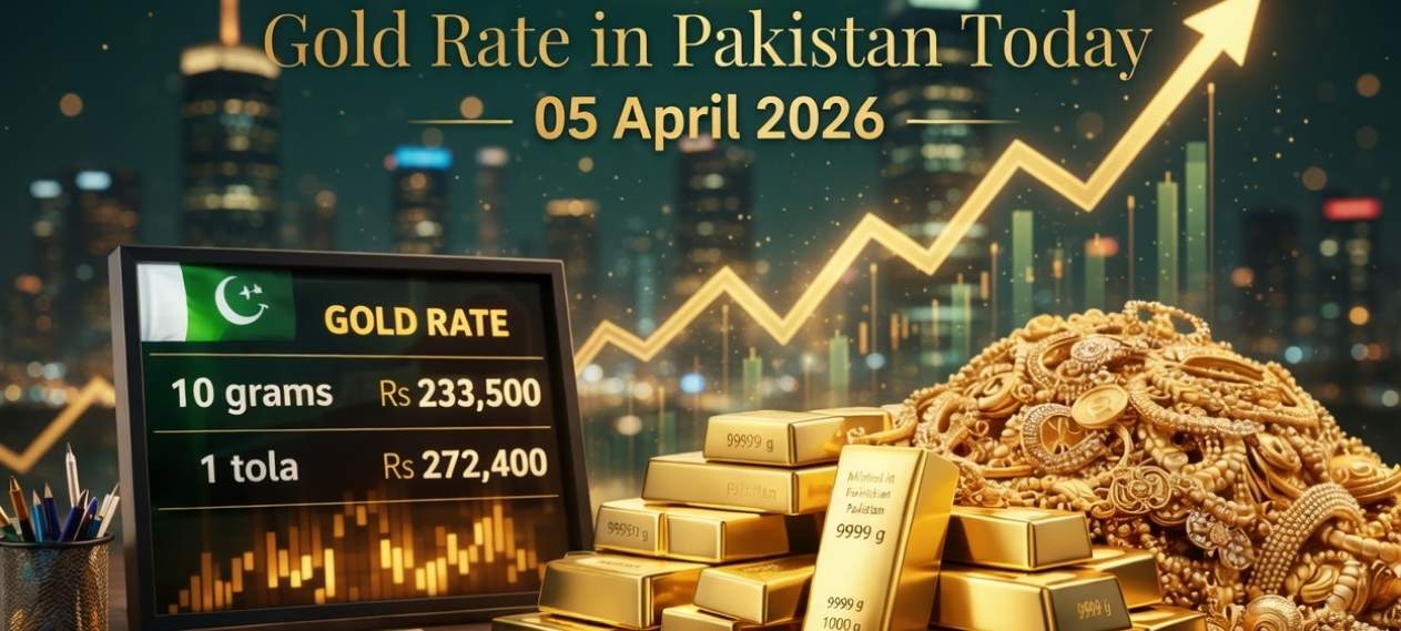Gold Rate in Pakistan Today – Latest Prices for 5 April 2026