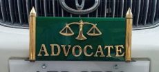 Lawyers Directed to Remove ‘Advocate’ Plates from Vehicles