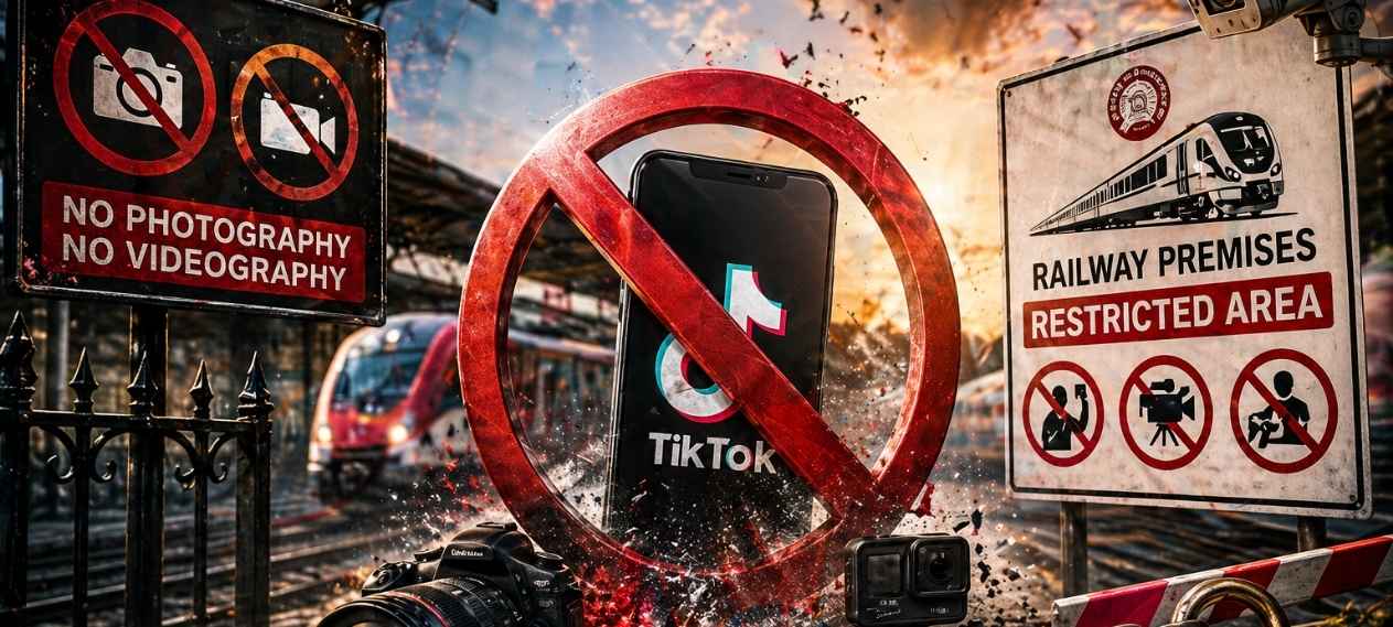 TikTok Filming Banned on Railway Premises, Photo and Videography Restricted
