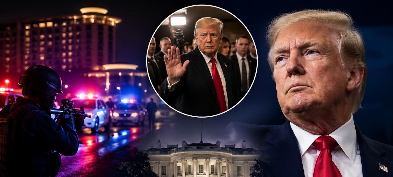 Trump Safe After Gunman Opens Fire at High-Profile Washington Dinner
