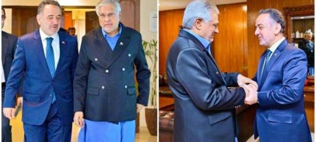 Ishaq Dar Reaffirms Pakistan’s Commitment to Regional Peace in Meeting with Turkish Envoy