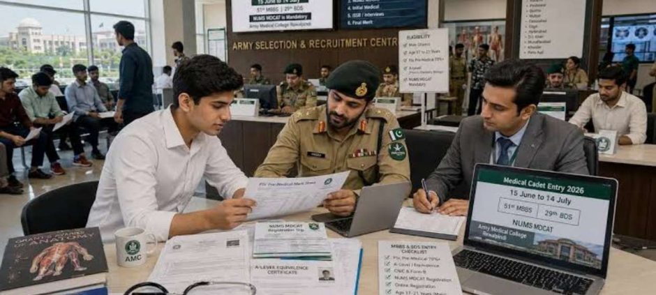 Pakistan Army Medical Cadet Entry 2026 Registration