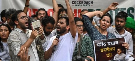 Youth-Led Cockroach Janta Party Stages First Public Protest in Delhi