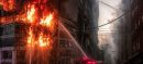 Massive Fire Erupts at Lahore Cloth Market Plaza