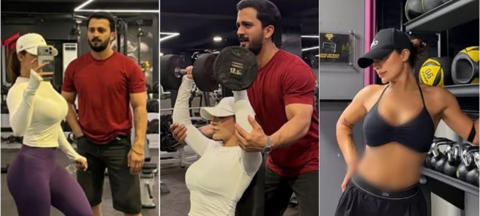 Rajab Butt, Sadia Baloch Trend Bold Viral Gym Workout