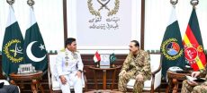 Indonesia Navy Chief Meets Asim Munir at GHQ
