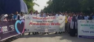 Al-Shifa Trust Holds World Sight Day Awareness Walk