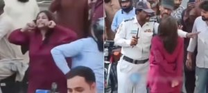 Karachi Road Rage as Woman Climbs Onto Moving Car’s Bonnet