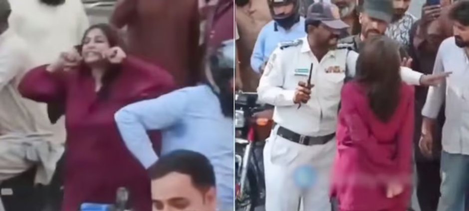 Karachi Road Rage as Woman Climbs Onto Moving Car’s Bonnet